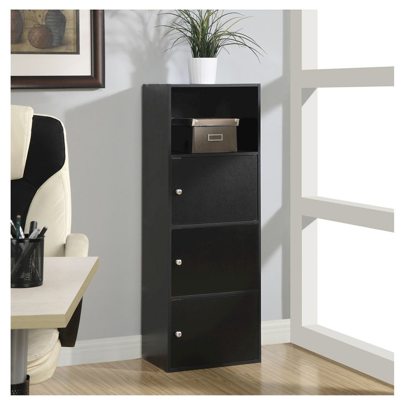 3 Door Cabinet Black - Breighton Home