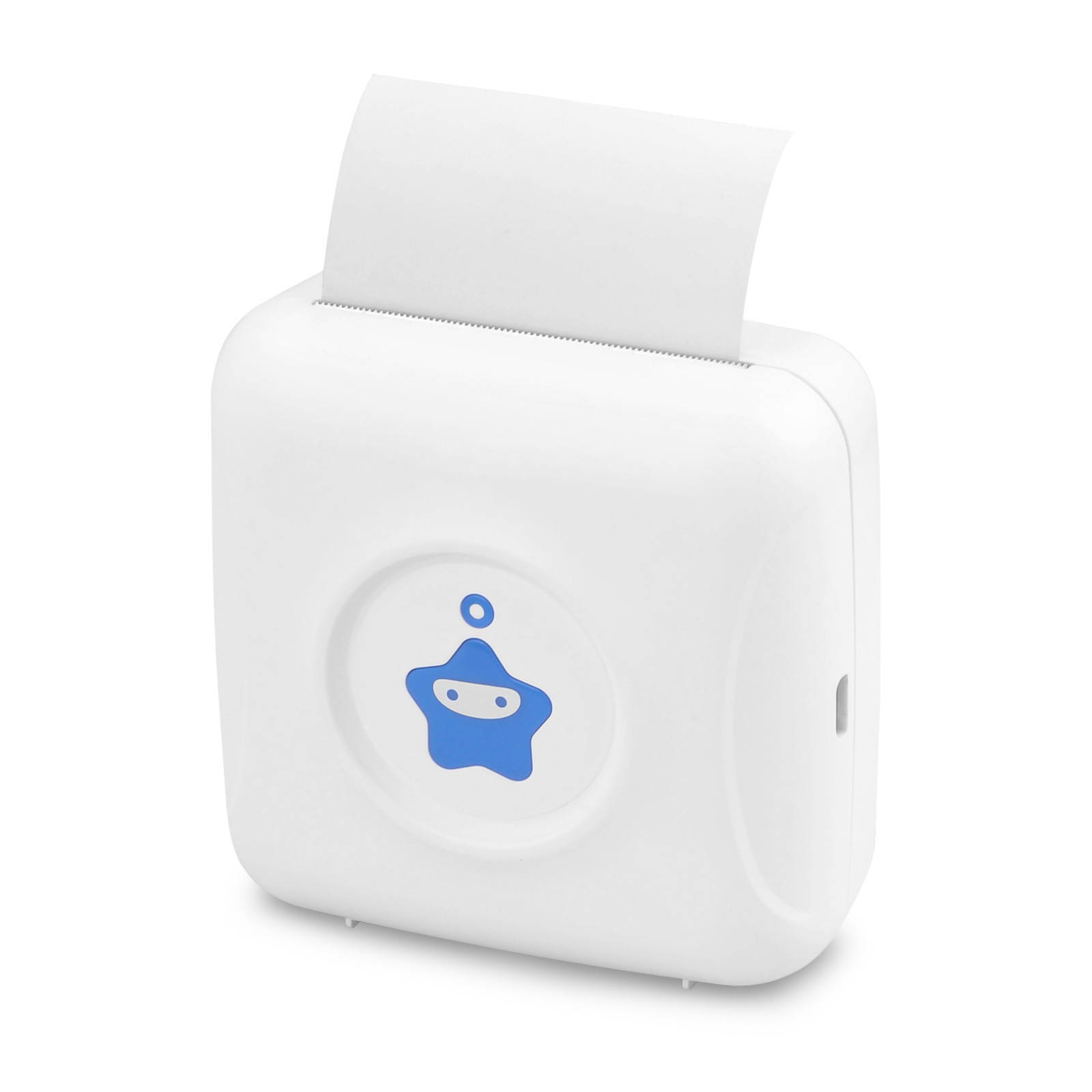 KKmoon Mini Portable Thermal Printer 300 DPI Desktop Label Printer USB Rechargeable Receipt Printer for Shipping Labels Sticker Phone