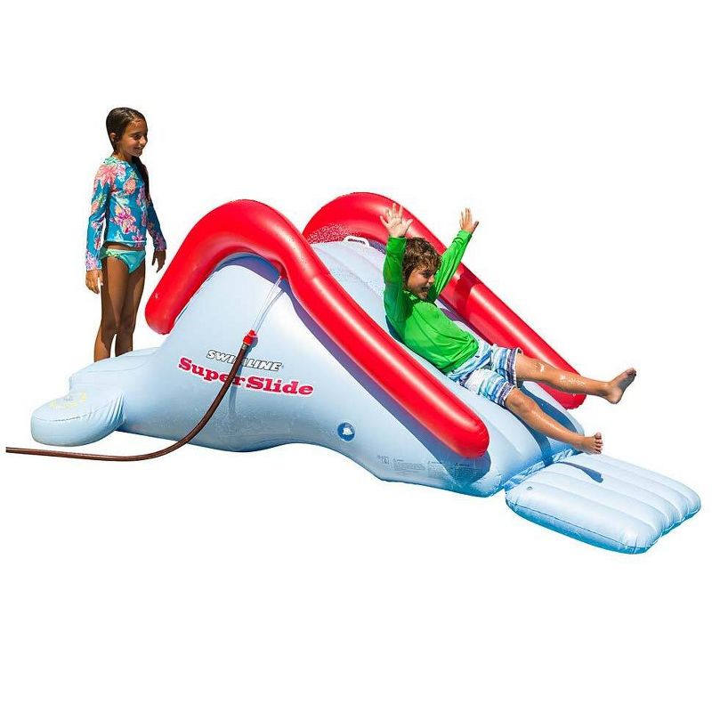 H2OGO! 53346E Mount Splashmore Kids Inflatable Backyard Water Slide Splash Mega Park Toy with Climbing Wall, Slide, Splash Zone, and Spray Blaster