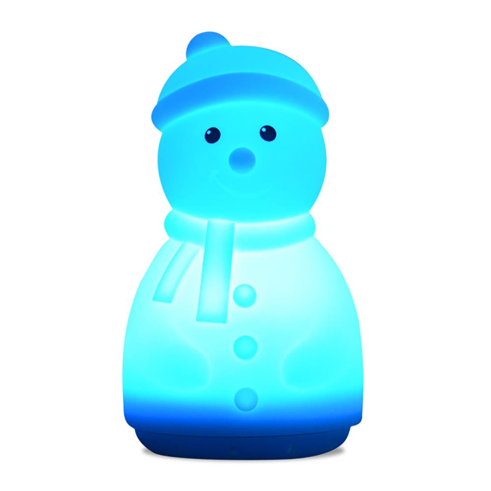 Glowing Kids Nightlight with Bluetooth Speaker  Snowman