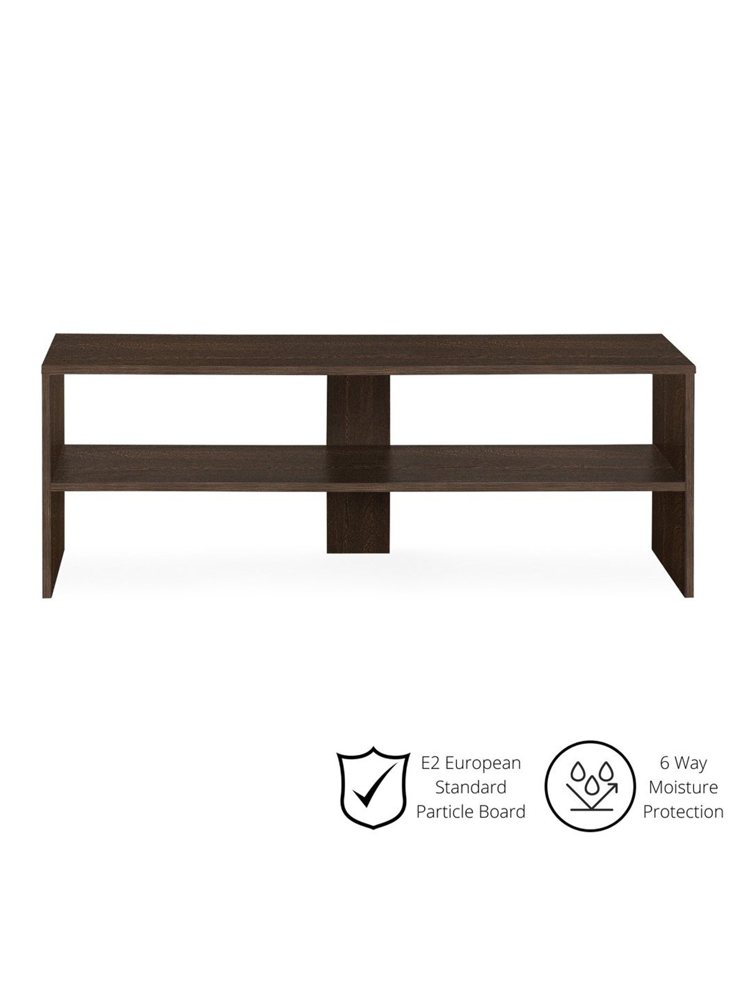 Delite Kom Kai Flowery Wenge Engineered Wood TV Entertainment Unit