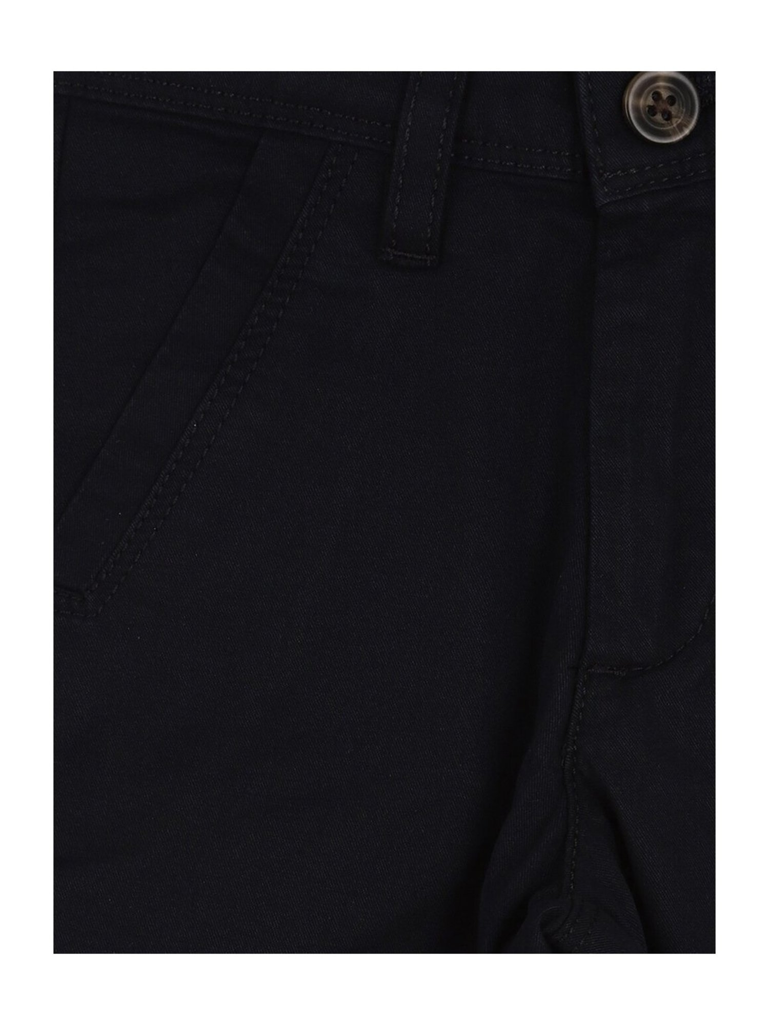Allen Solly Junior Boys Black Solid Shorts