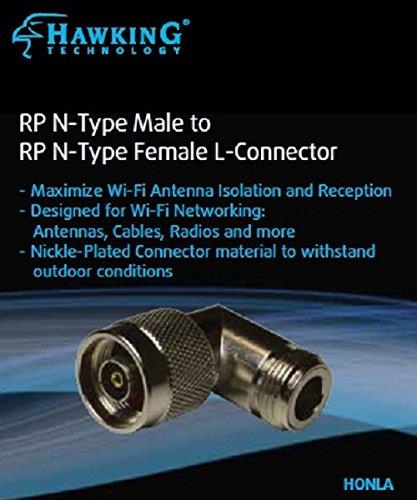 Hawking Technology Rp N-Type Male to Rp N-Type Female Antenna Adapter (HONLA)
