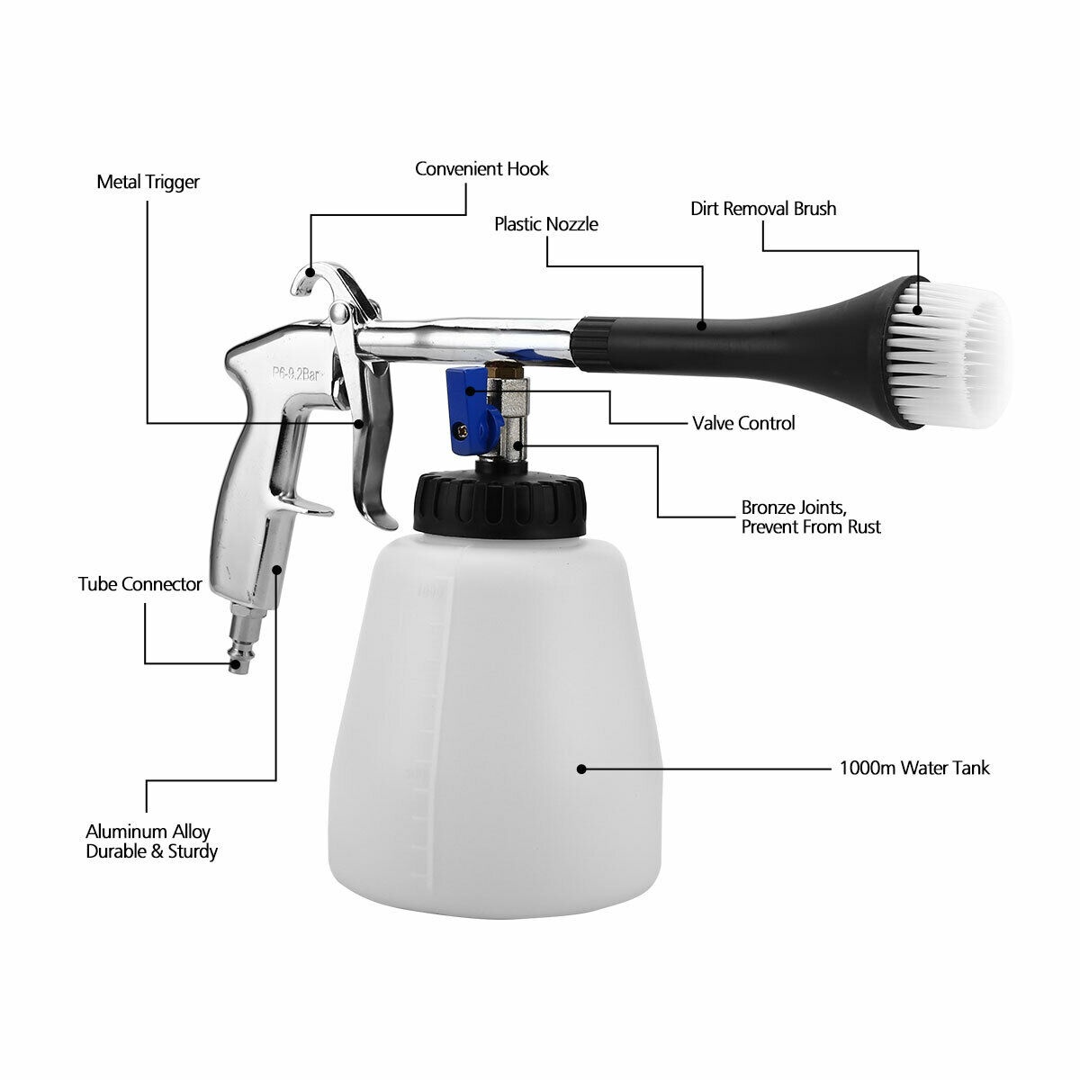 Car Cleaning  Interior Detailing Surface Jet High Pressure Air Cleaner Tools