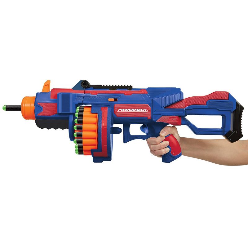 Air Warriors Power Mech Motorized Blaster with 20 Long Distance Darts