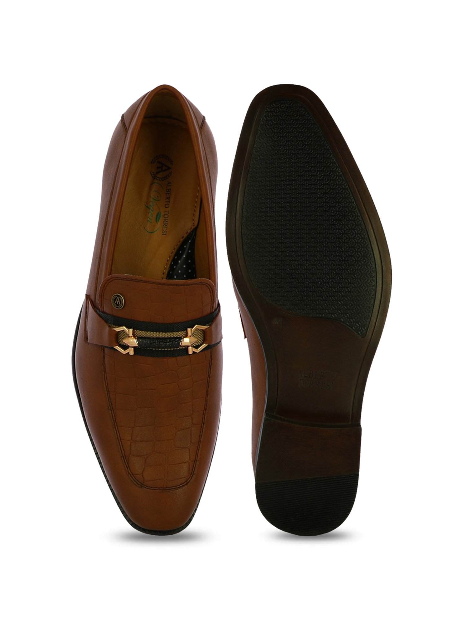 Alberto Torresi Men's Calabria Tan Casual Loafers