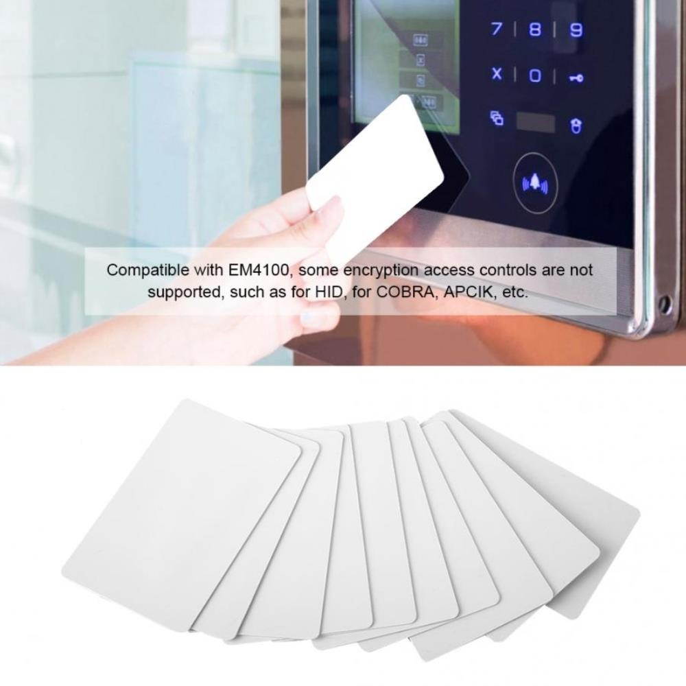 100pcs/Set Contactless 125kHz Smart RFID Proximity ID Card Read- Access Card EM4100 Smart Proximity Card