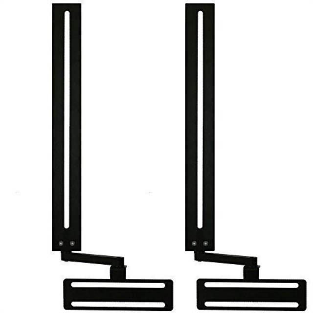 soundbar speaker mount with depth adjustments for tv wall mount brackets