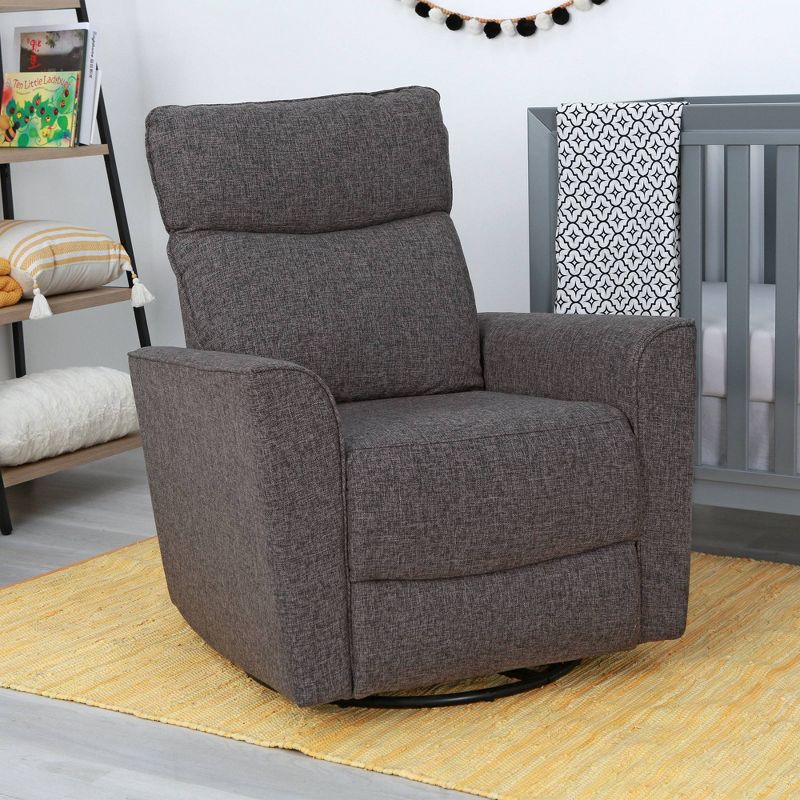 Karla Dubois Soho Swivel Accent Chair - Dark Gray