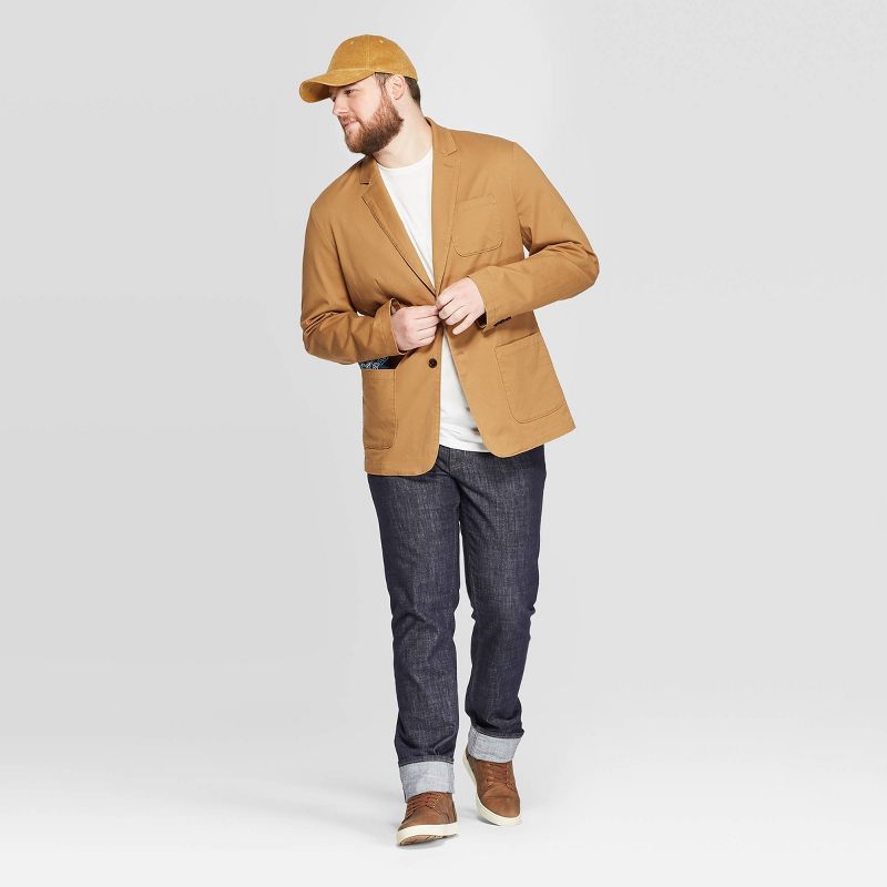 Men's Tall Twill Kenwood Blazer - Goodfellow & Co™ Dapper Brown MT