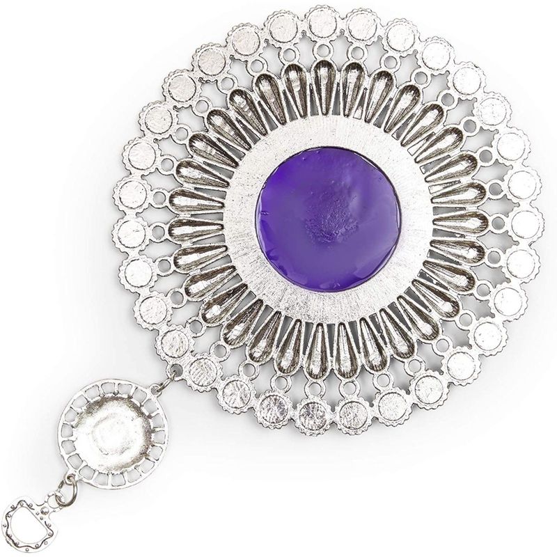 Okuna Outpost Evil Eye Wall Hanging, Turkish Amulet Decoration (Blue Glass, 5 Inches)