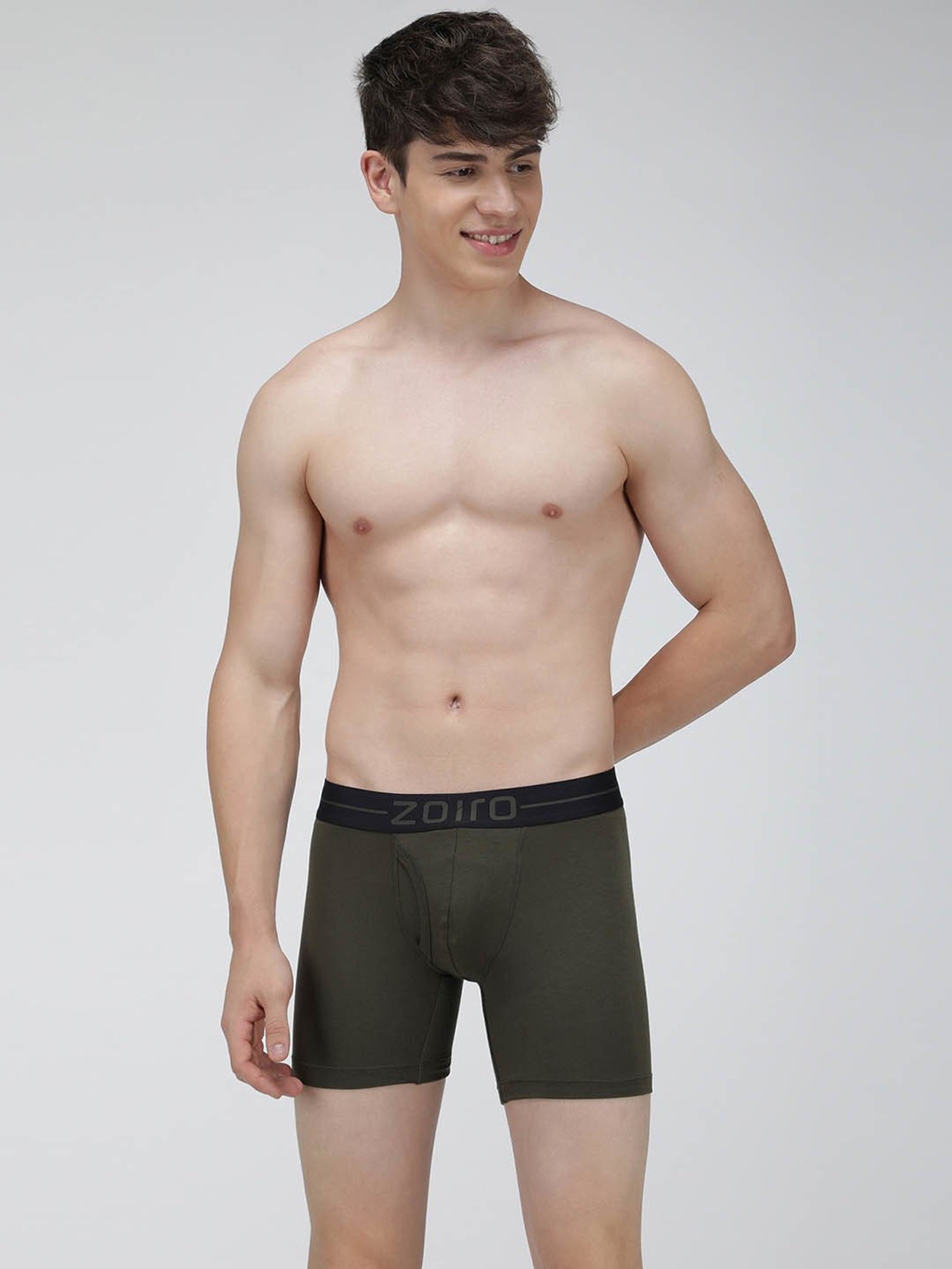 Zoiro Allen Green Regular Fit Trunks