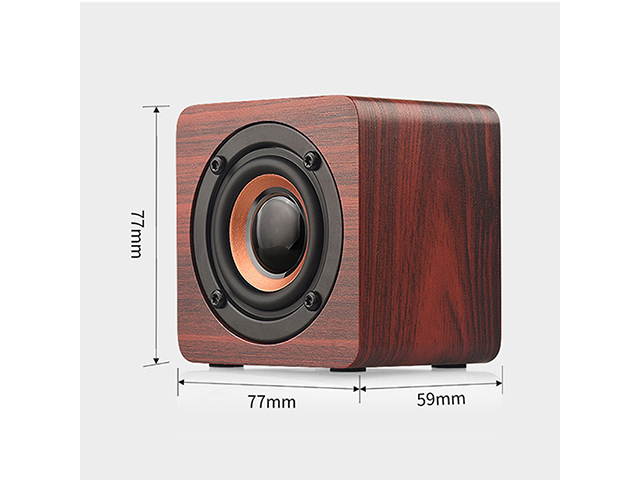 Autofeel Mini Wooden Bluetooth Speaker Portable Wireless Subwoofer Strong Bass Sound Box Music Magic Cube For Smartphone Tablet Laptop For Samsung iPhone Xiaomi Huawei HTC