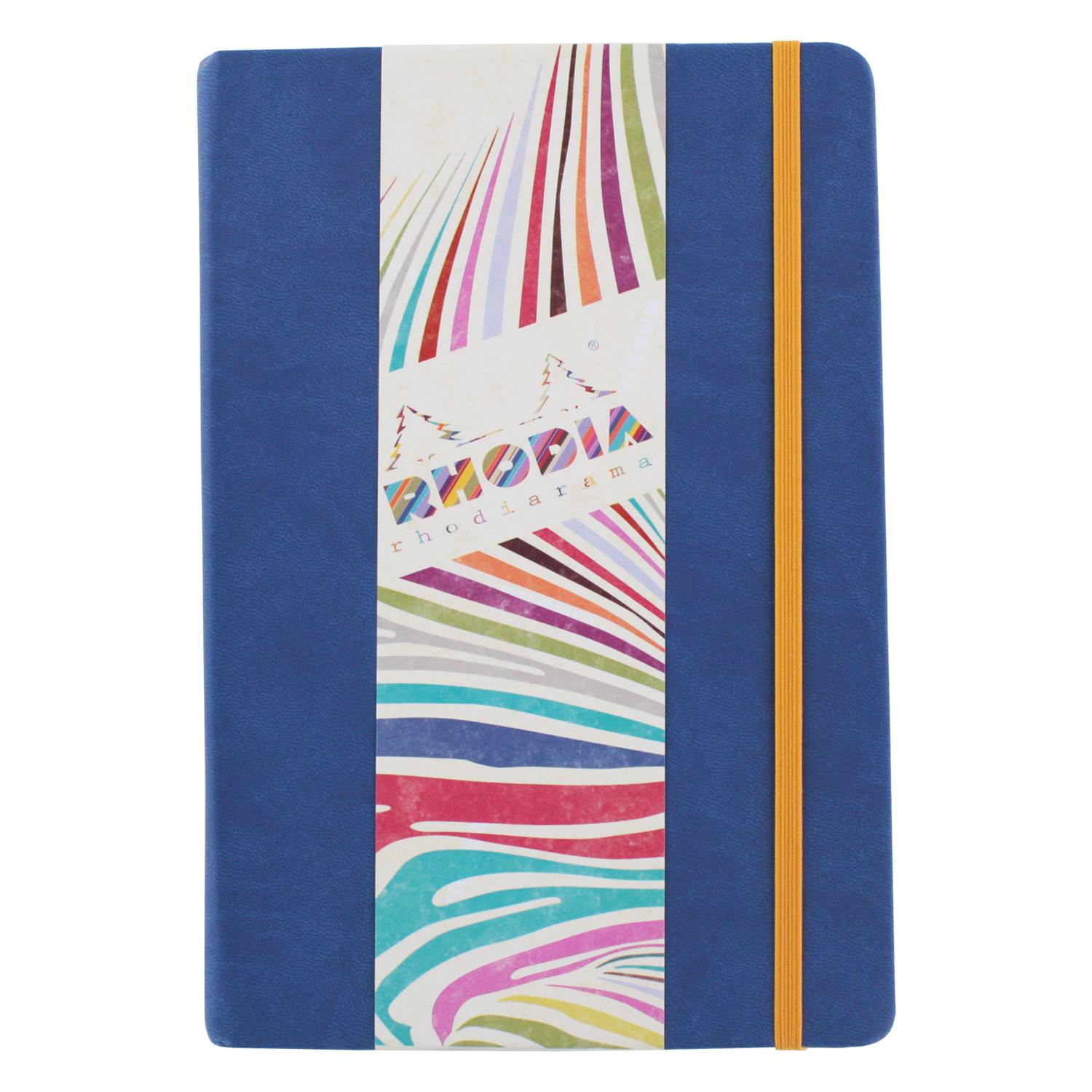 Rhodia Rhodiarama A5 Webnotebook, 5.5 in x 8.25, Lined - Sapphire (118748)