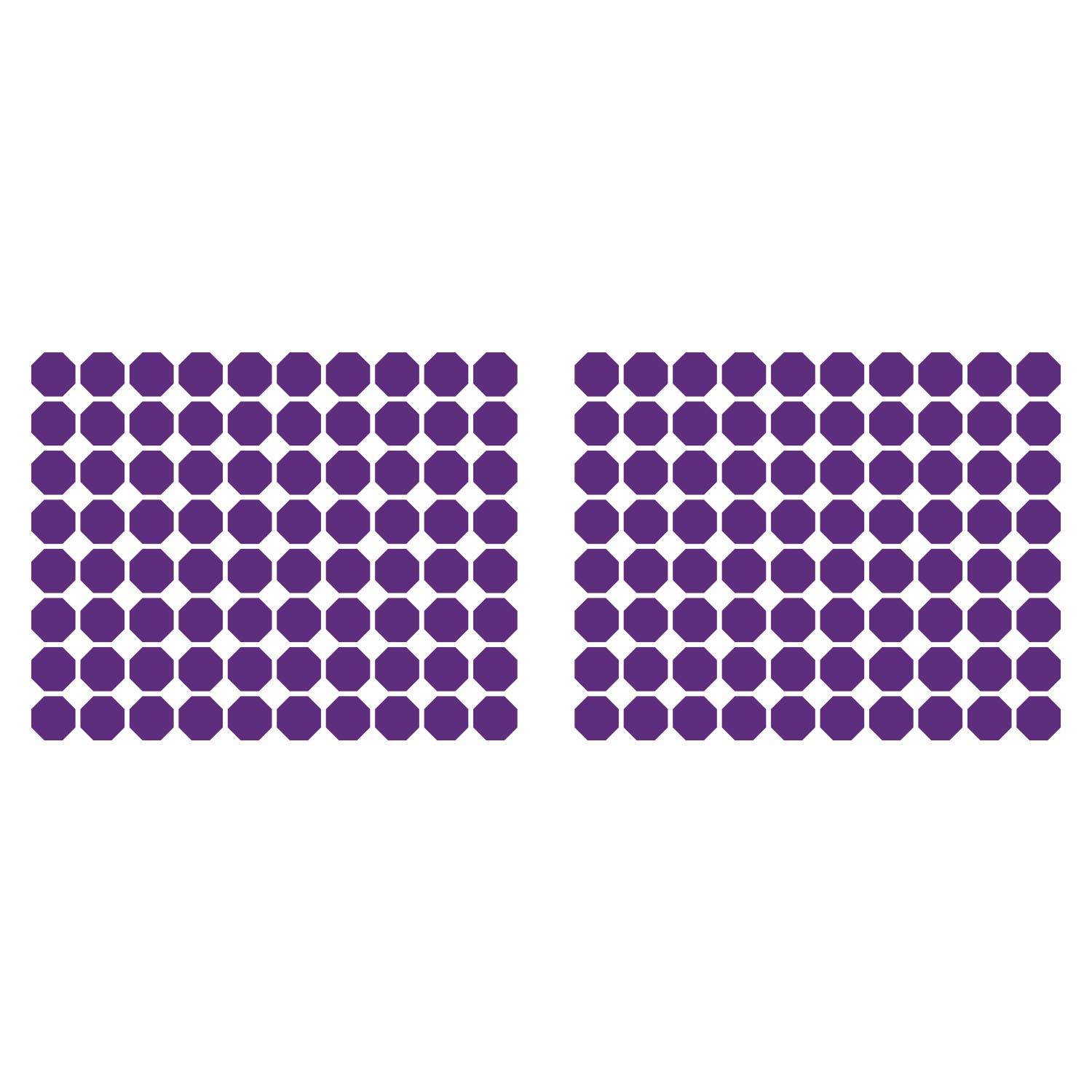 LiteMark 3.5 Inch Black Removable Octagon Decals - Pack of 18