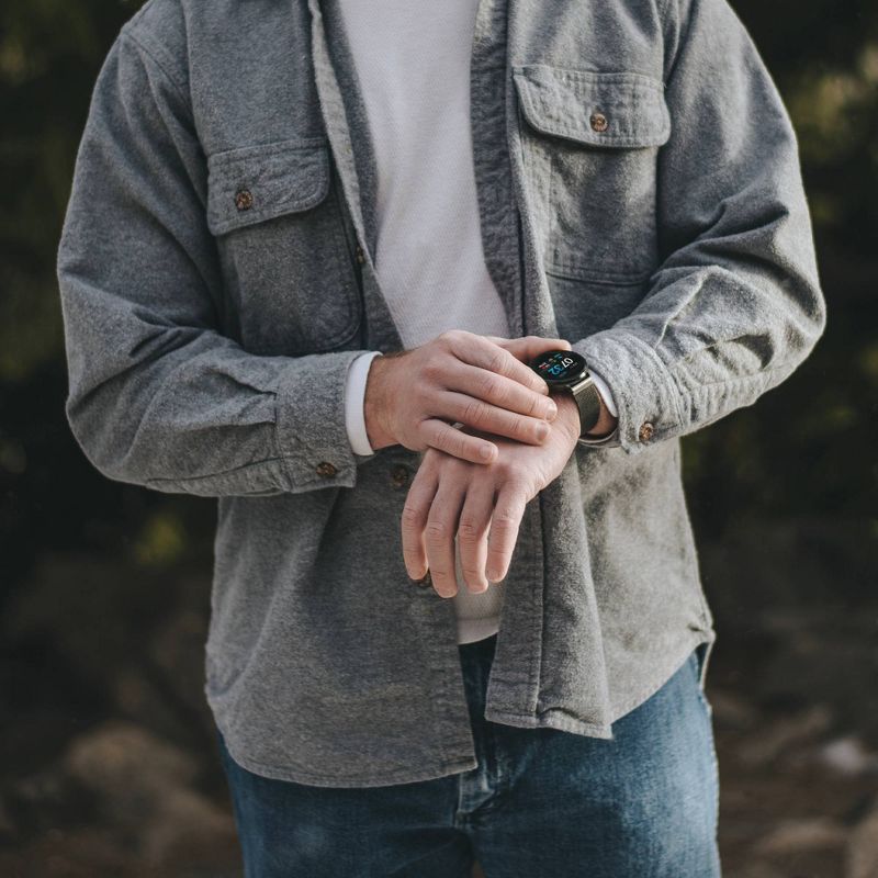 iTouch Sport Fitness Smartwatch - Gold Case with Gold Mesh Strap