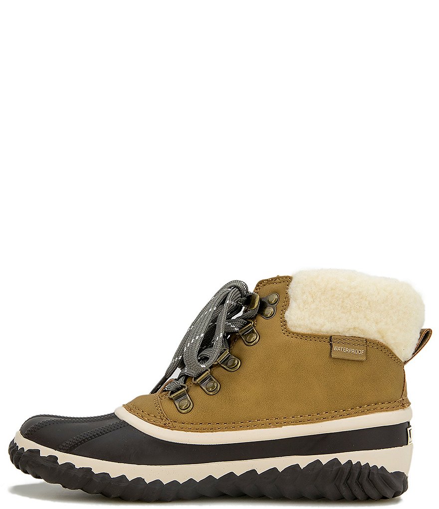 JBU by Jambu Alison Waterproof Faux Fur Lined Lace-Up Booties