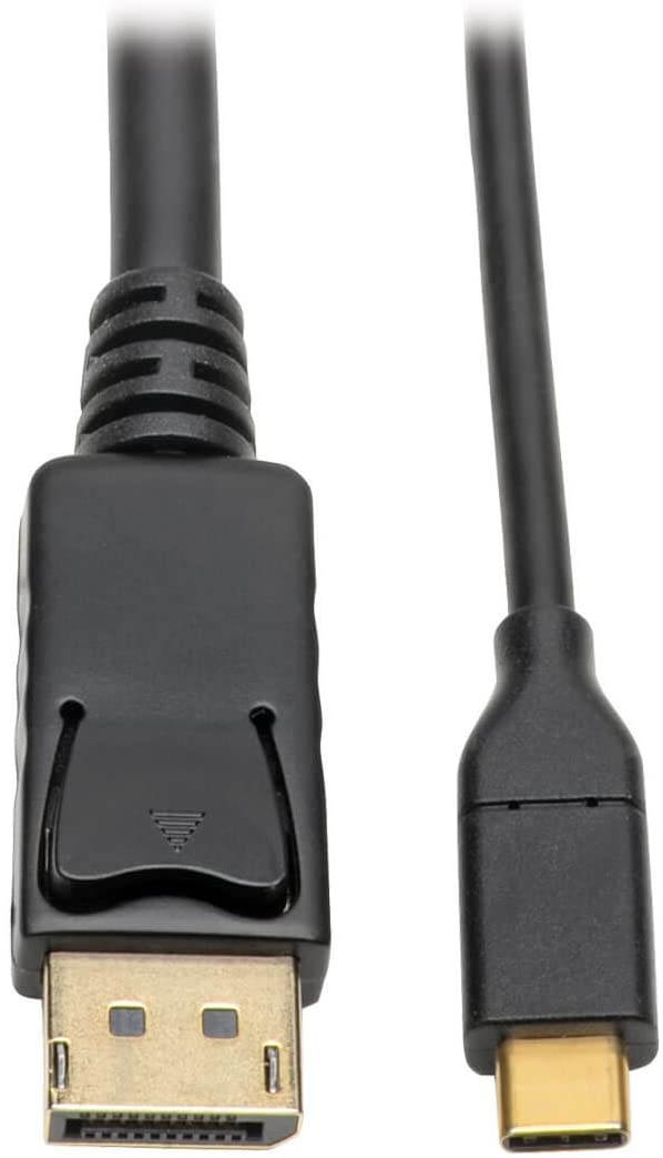 USB C to DisplayPort (M/M) USB 3.1 Gen 1 DisplayPort Adapter Cable Thunderbolt 3 4K @60Hz Black 10 ft. (U444-010-DP)