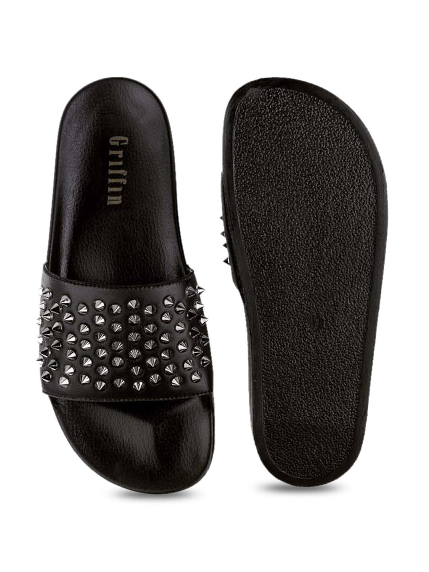 Griffin Men's Black Slides