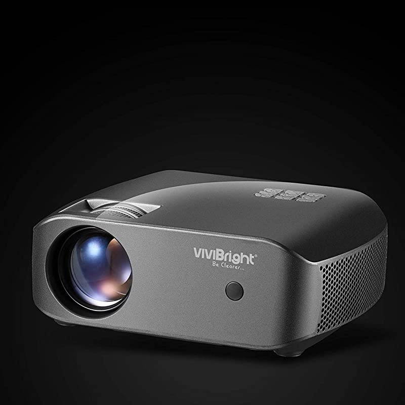 Mini Projector  f10 Portable Projector Full HD 1080P Supported Video Projector 2800White Light Brightness Home Theater Projector Compatible with Smart Phone TV Stick Laptop PS4