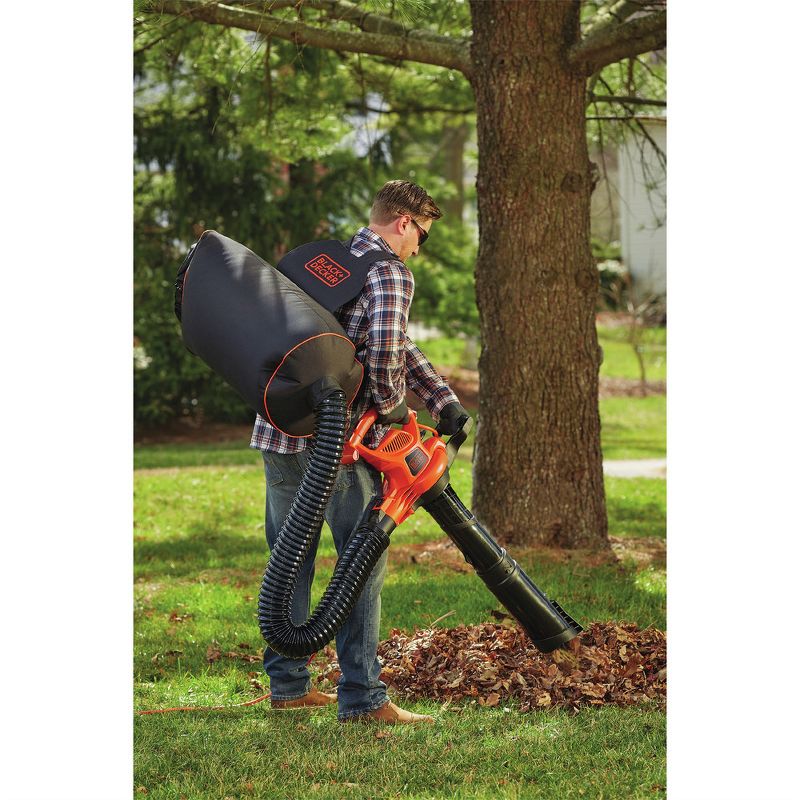 Black & Decker BV6000 12 Amp High Performance Two Speed Handheld Electric Mulcher Blower Vac