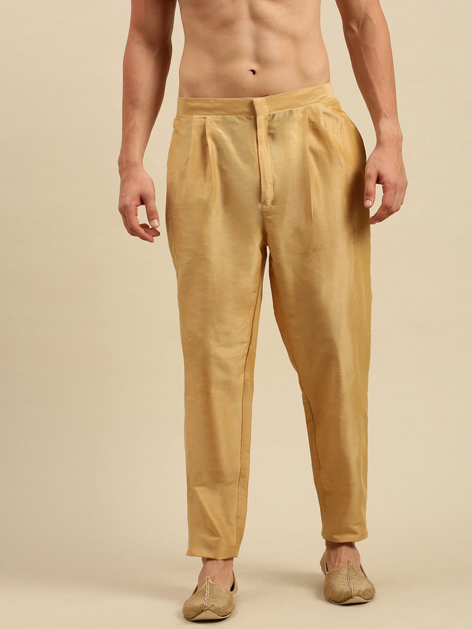 Sanwara Beige Regular Fit Pants