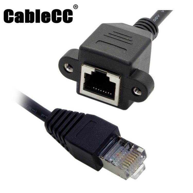 Cat 6 Ethernet Cable 50 ft Black Long Internet Network Cable High Speed Flat LAN Cable RJ45 Cord for Gaming Switch Modem Router Coupler