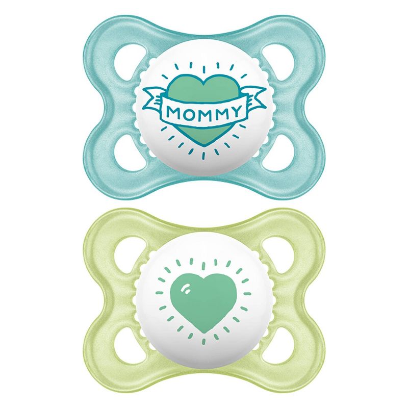 MAM Love & Affection Pacifier 0-6 Months - 2ct Blue