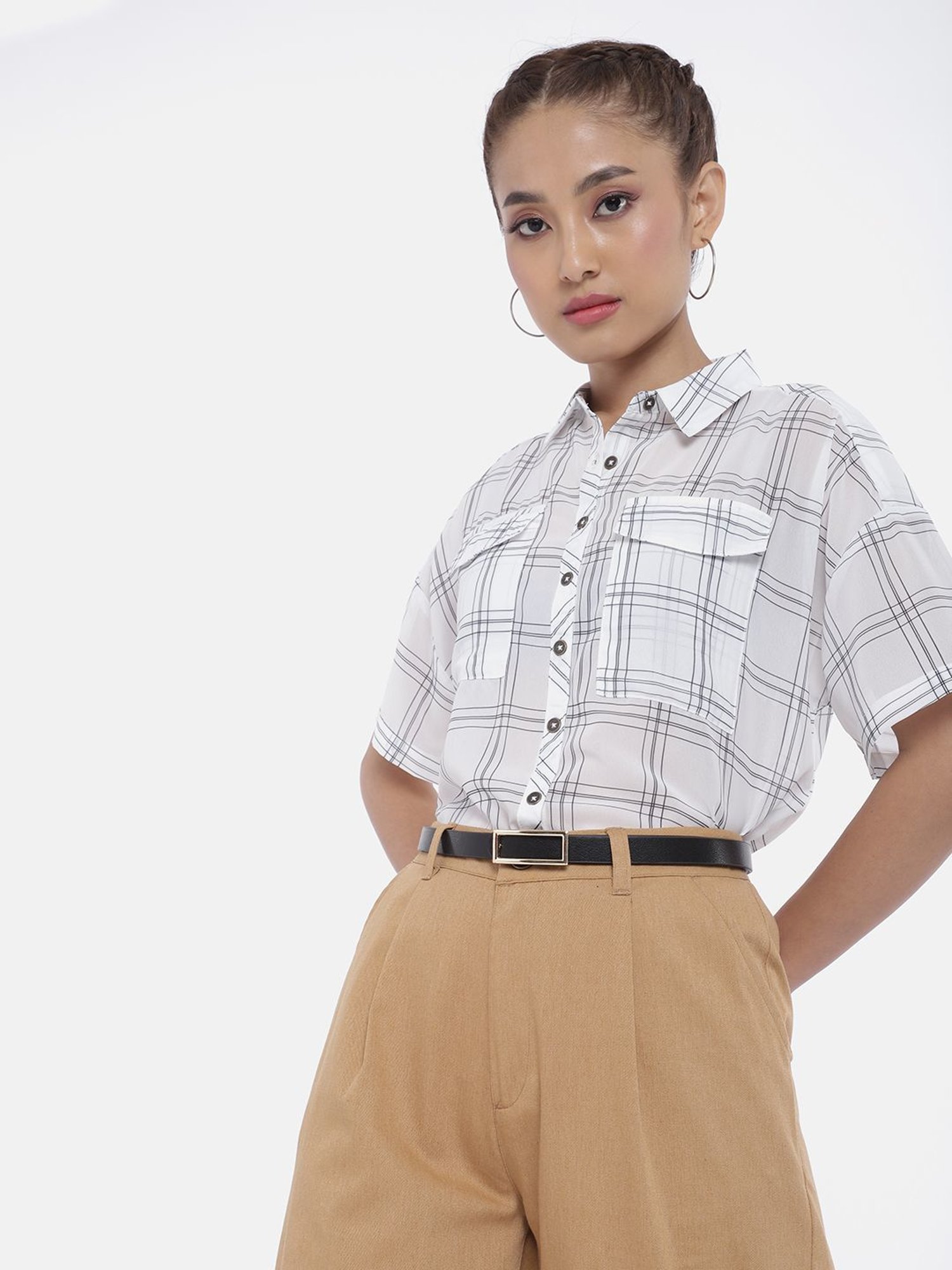 Crusset Tan Casual Belt for Girls