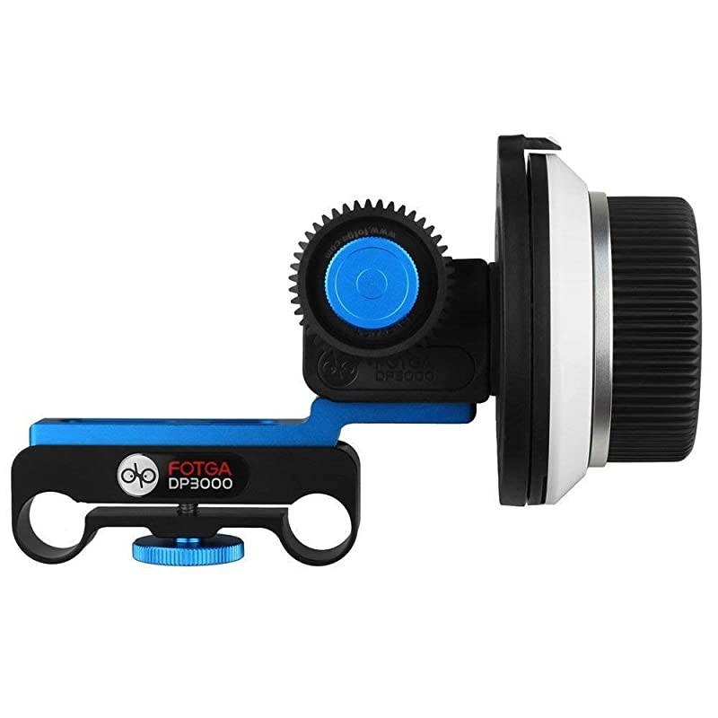 DP3000 M1 Follow Focus With Gear Belt Ring Compatible With Rebel T6i, T7i, T6, EOS 7D Mark II, 6D II, 5D Mark III IV, 80D Nikon D850 D800 D750 D7500 Panasonic GH5S GH5 GHS Olympus EM10II EM5