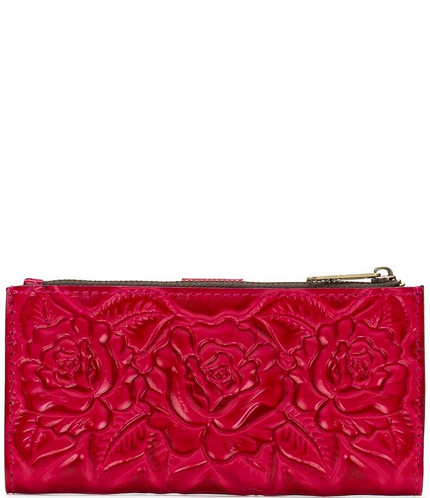 Patricia Nash Rose Tooling Collection Nazari Floral Leather Wallet