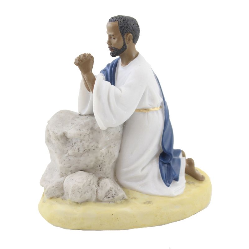 Black Art 6.0" Jesus Praying Religious God  -  Decorative Figurines