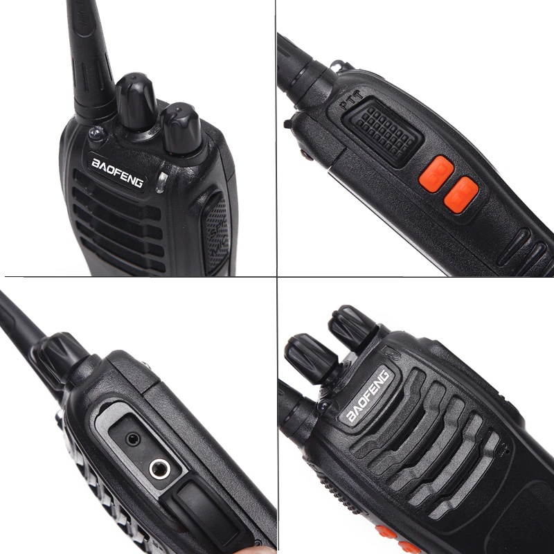 4 PCS Baofeng BF-888S Walkie Talkie  5W Two-way radio Portable CB Radio UHF 400-470MHz 16CH Comunicador Transmitter Transceiver