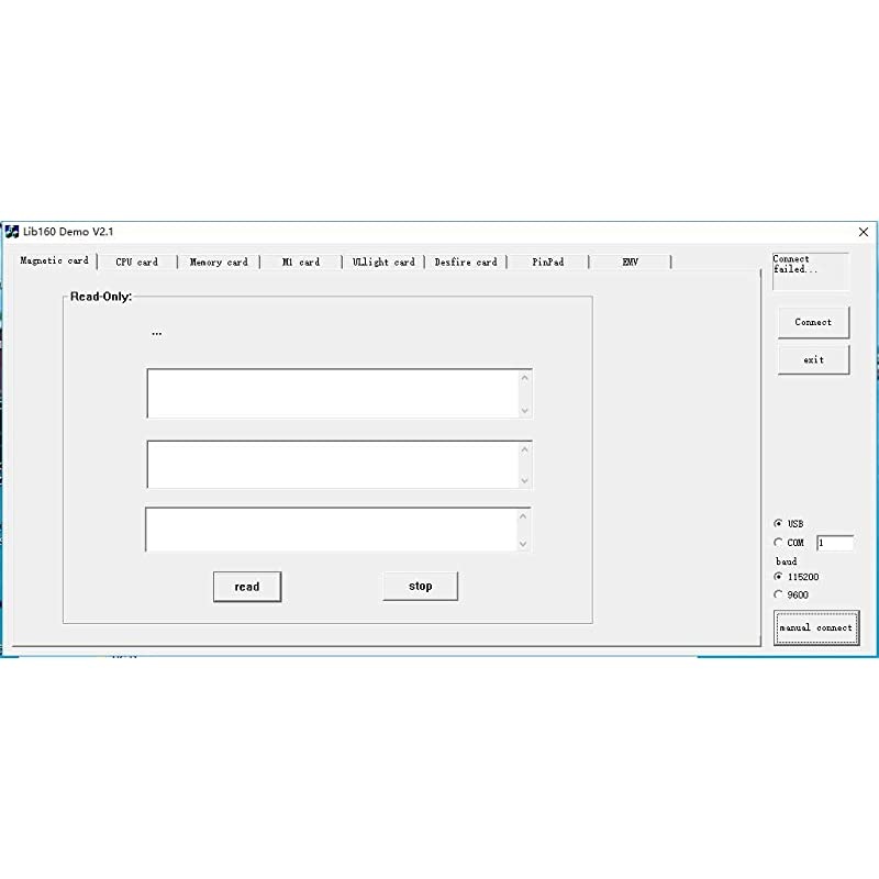 MSR100RF 2 in 1 USB tracks 123 Magnetic Stripe Card Reader and RFID Card ReaderWriter With SDK Software For POS System