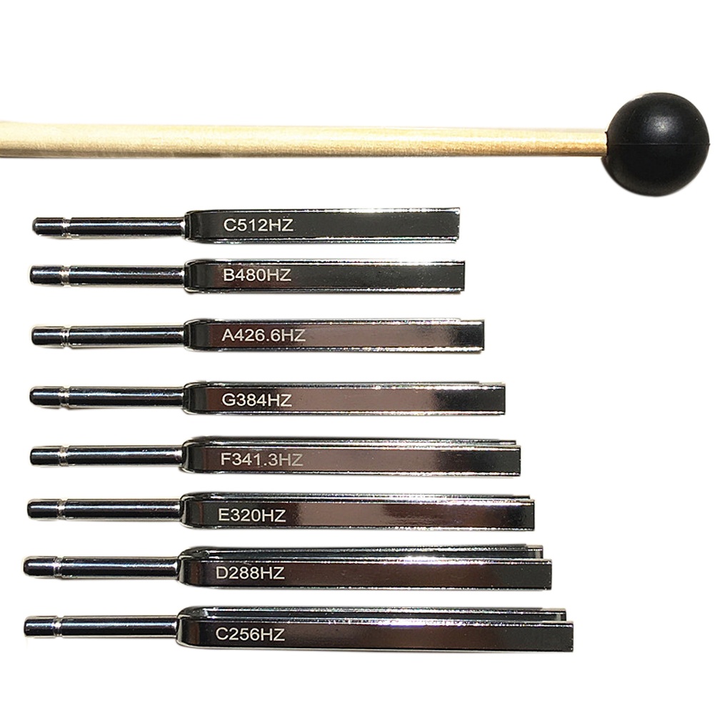 Physics Vibration Sound Tuning Fork Set Lightweight Steel Medical Diagnostic