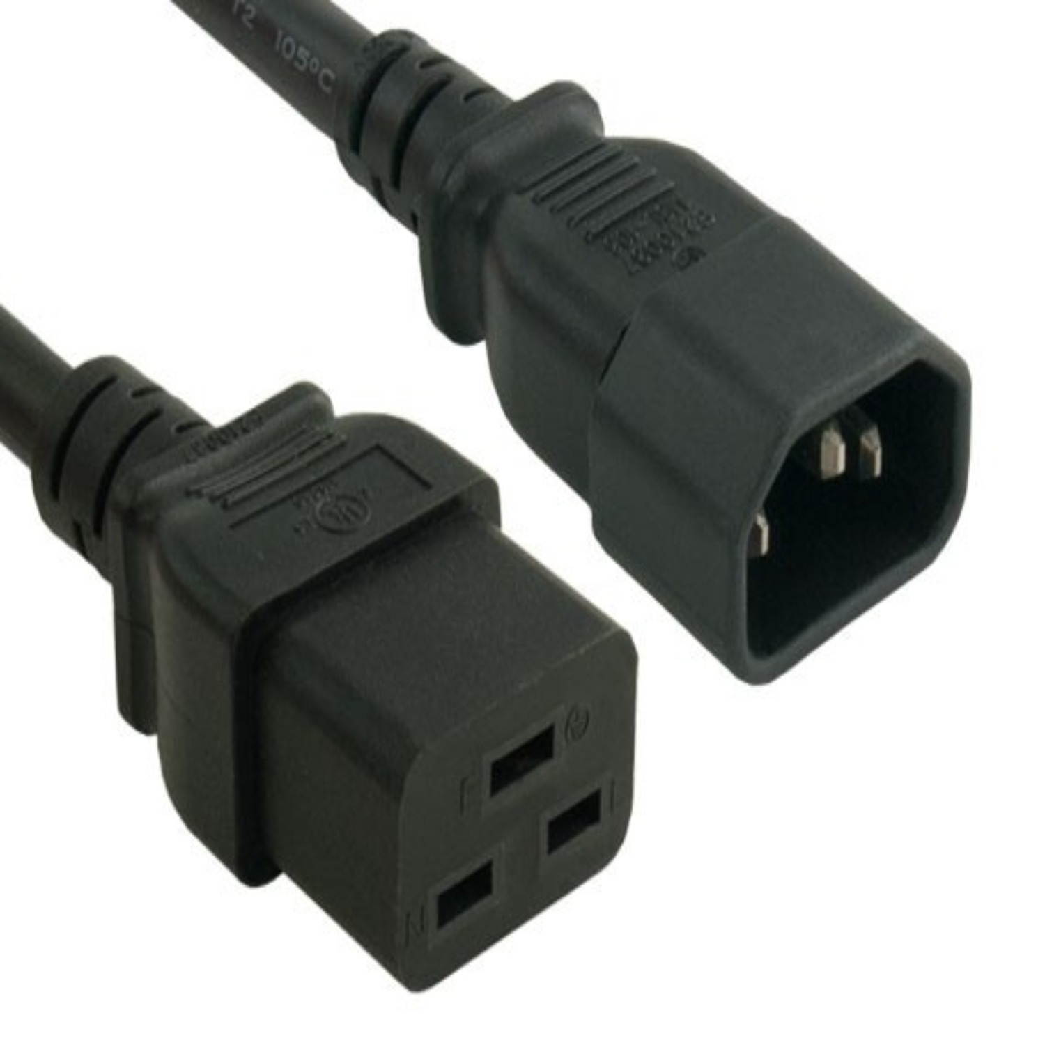 SANOXY Cables and Adapters; 3ft 14 AWG 15A 250V Heavy Duty Power Cord IEC320 C14 to IEC320 C19