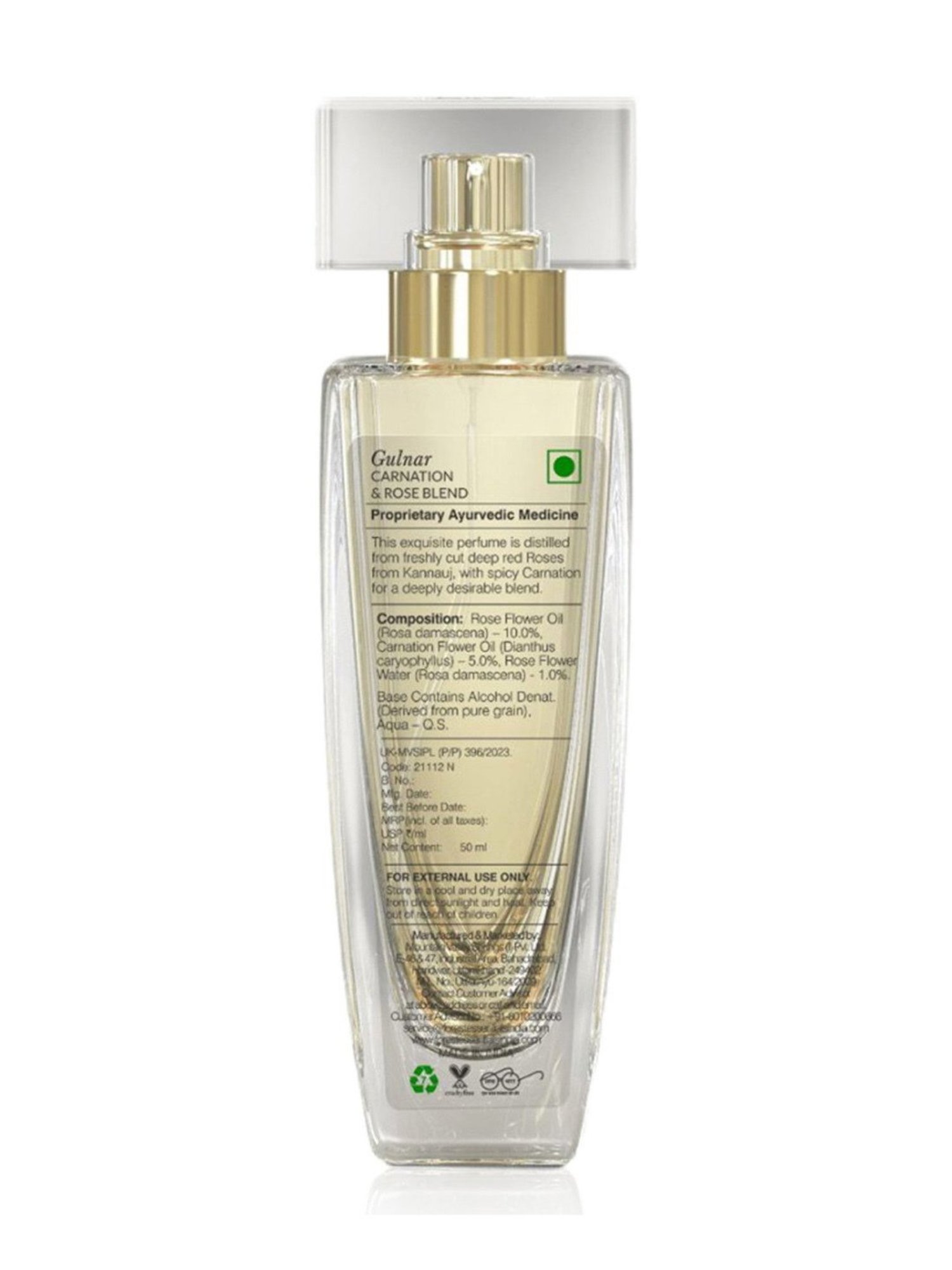 Forest Essentials Gulnar Long Lasting Luxury Intense Perfume - 50 ml