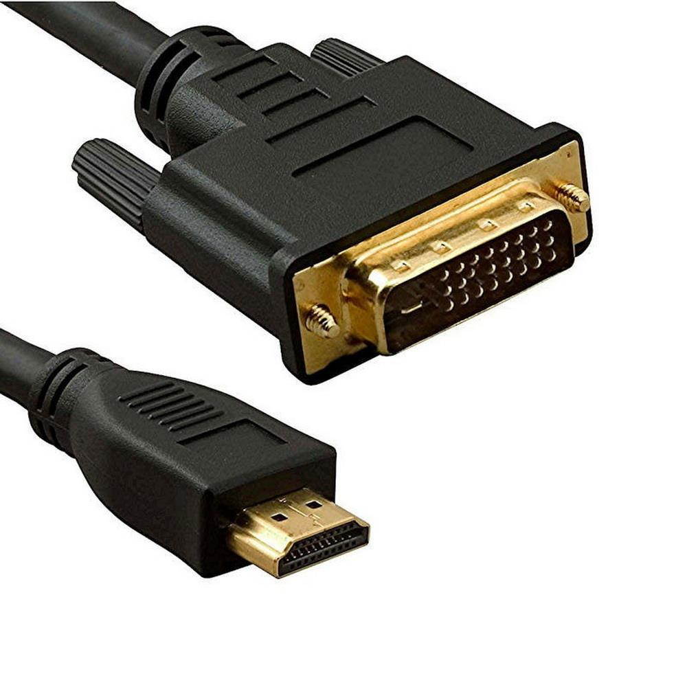 axGear HDMI to DVI Cable DVI-D 24+1 Converter Video Wire High Speed 6Ft 1.8M