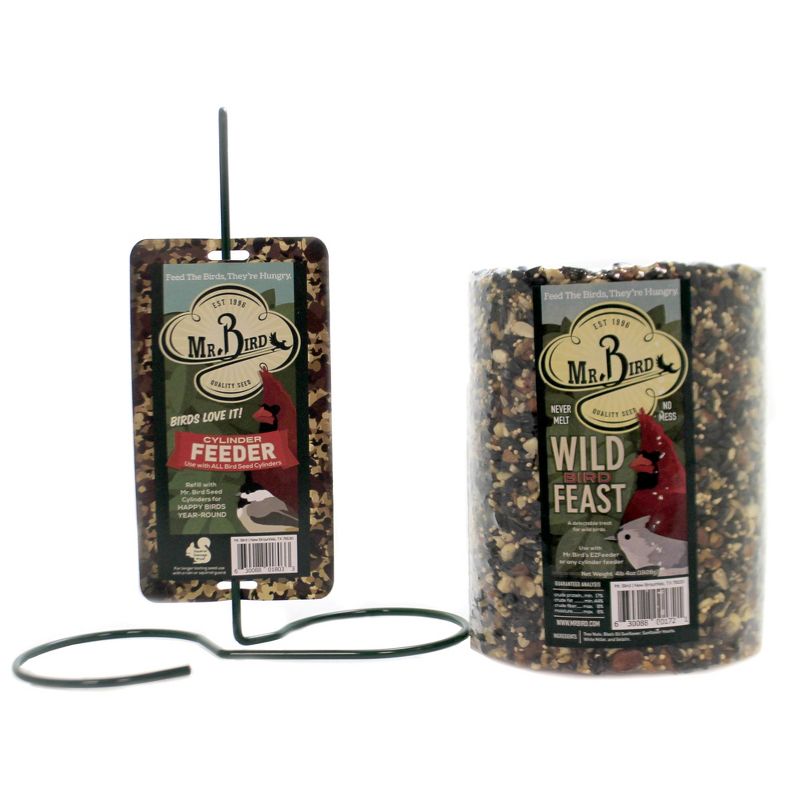 Home & Garden 11.0" Wild Bird Feast W/ Feeder Stand No Mess Never Melt Mr Bird  -  Bird And Wildlife Food