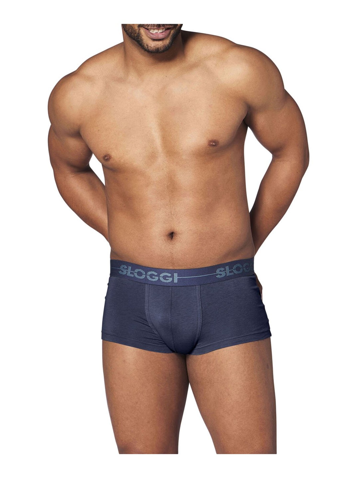 Sloggi Blue Slim Fit Trunks - Pack Of 2