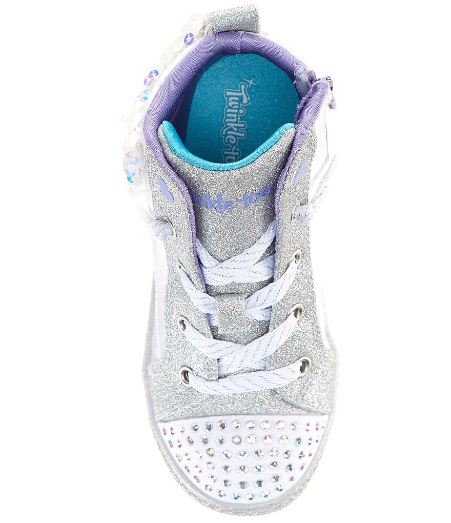 Skechers Girls' Shuffle Lite Miss Twinkle Bow Lighted Sneakers (Infant)