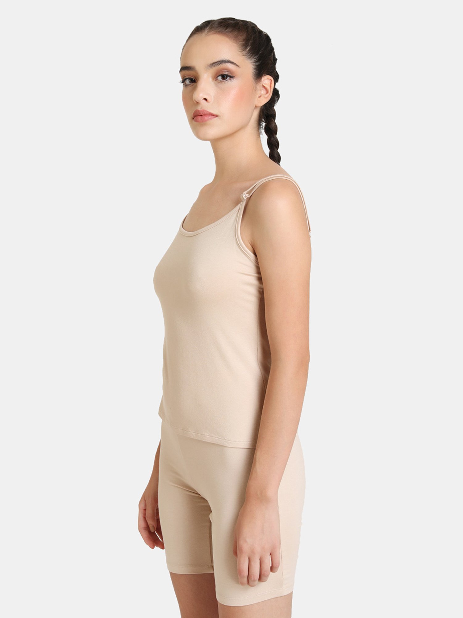 Kazo Beige Full Coverage Non-Padded Camisole
