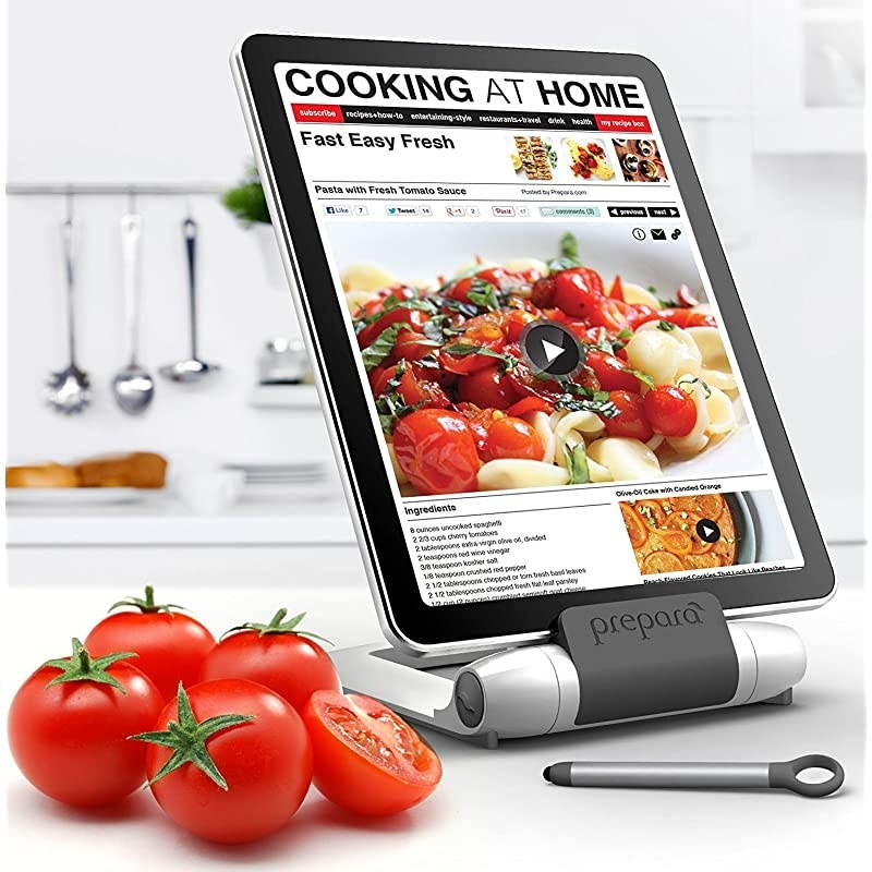 PP08PREPWT White iPrep Adjustable Stand for phones tablets ereaders Large