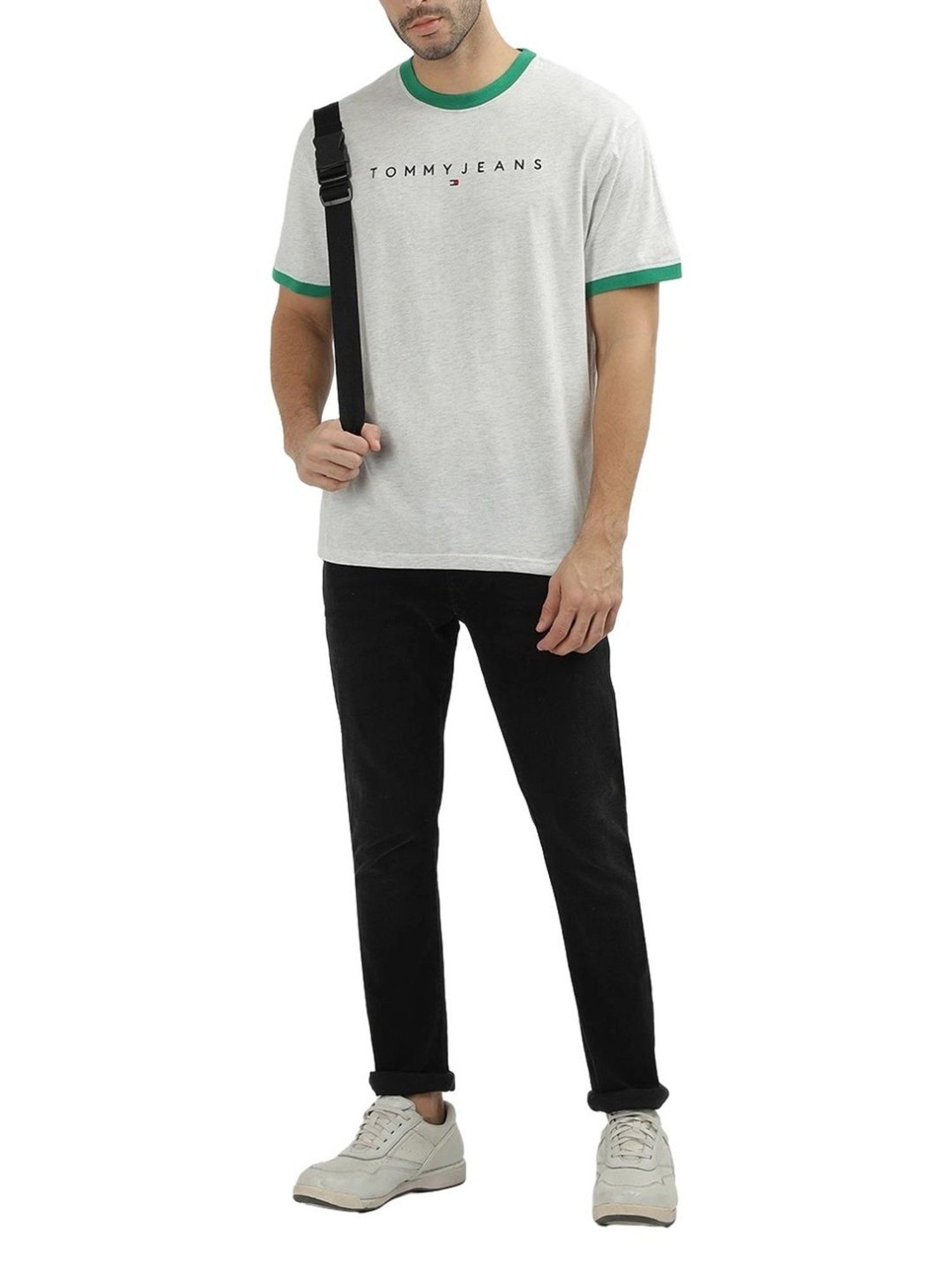 Tommy Hilfiger White Logo Regular Fit T-Shirt