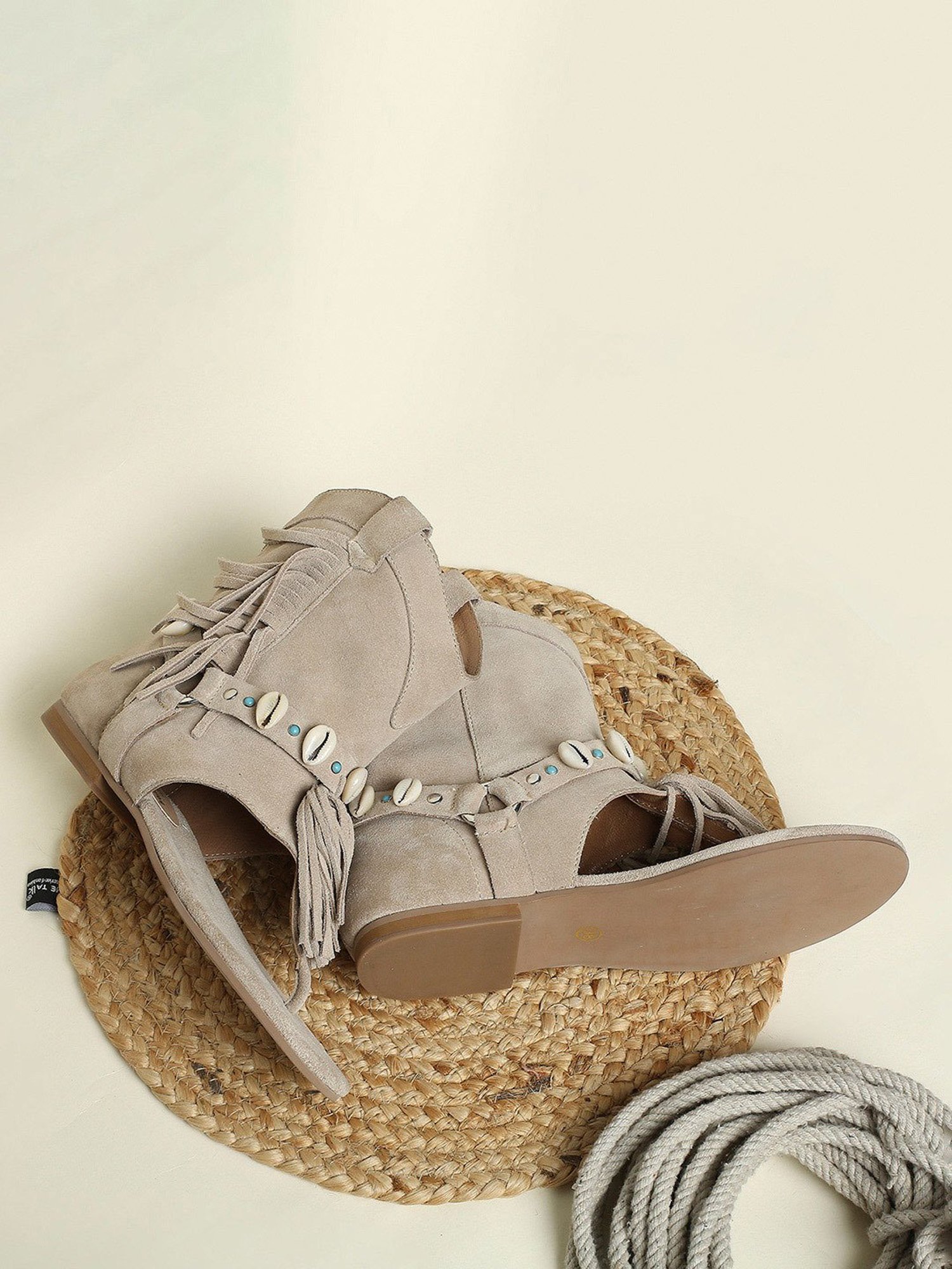 Tao Paris Women's California Beige Thong Sandals