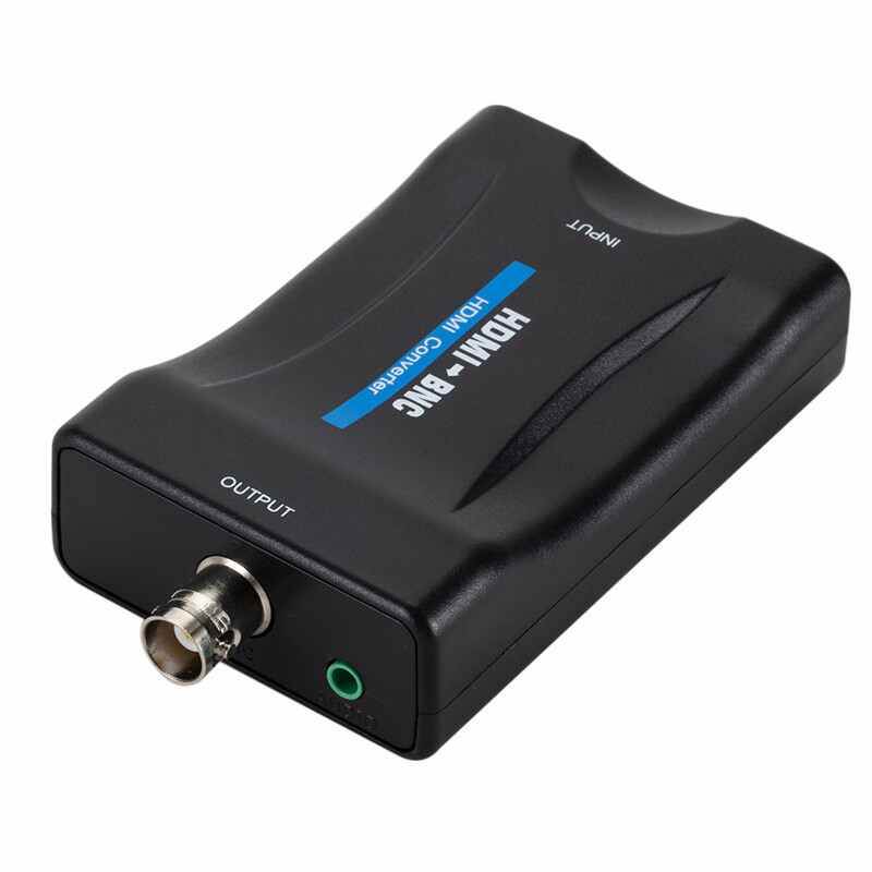 HDMI to BNC adapter converter,HDMI to BNC Video Adapter compatible with PAL / NTSC