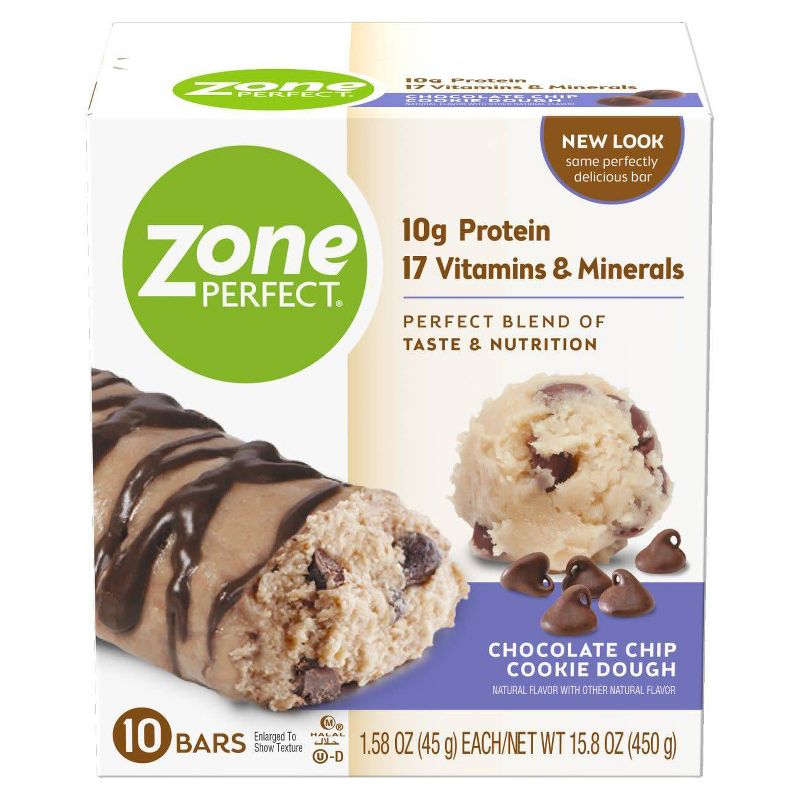 ZonePerfect Protein Bar Chocolate Chip Cookie Dough - 10 ct/15.8oz