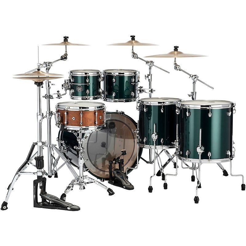 Mapex Saturn Evolution Workhorse Maple 5-Piece Shell Pack with 22 in. Bass Drum Brunswick Green