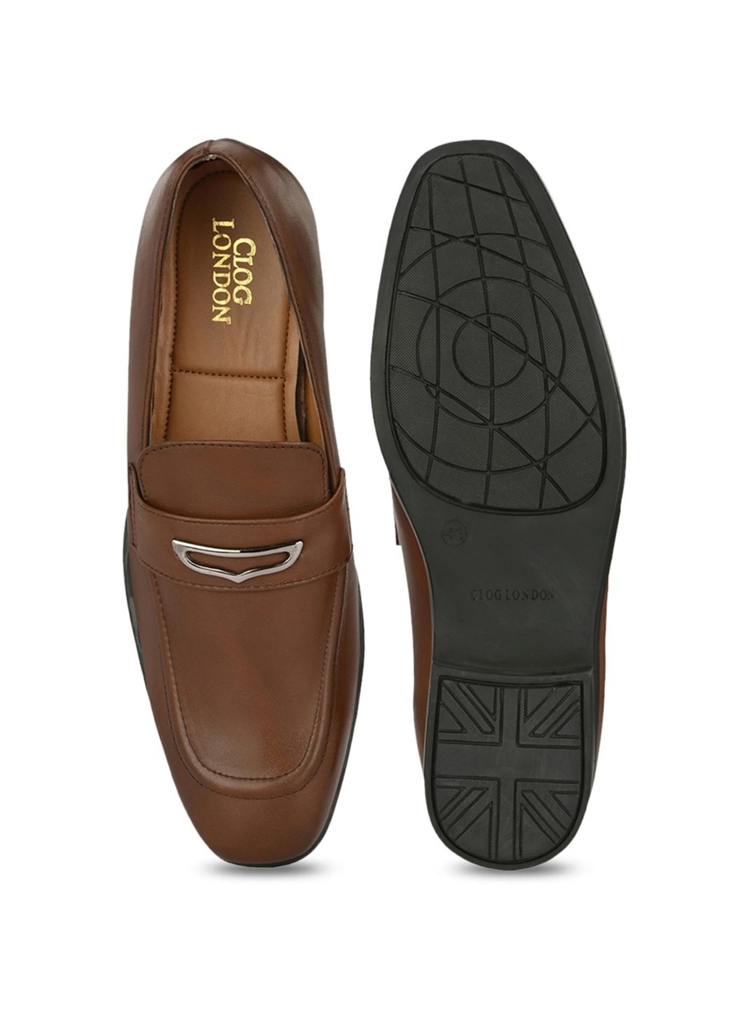 Clog London Men's Brown Formal Loafers