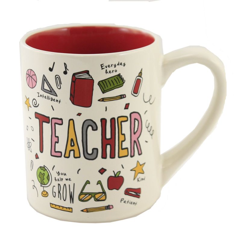 Tabletop 4.0" Simply Mud Teacher Mug Education Thank You Enesco  -  Drinkware